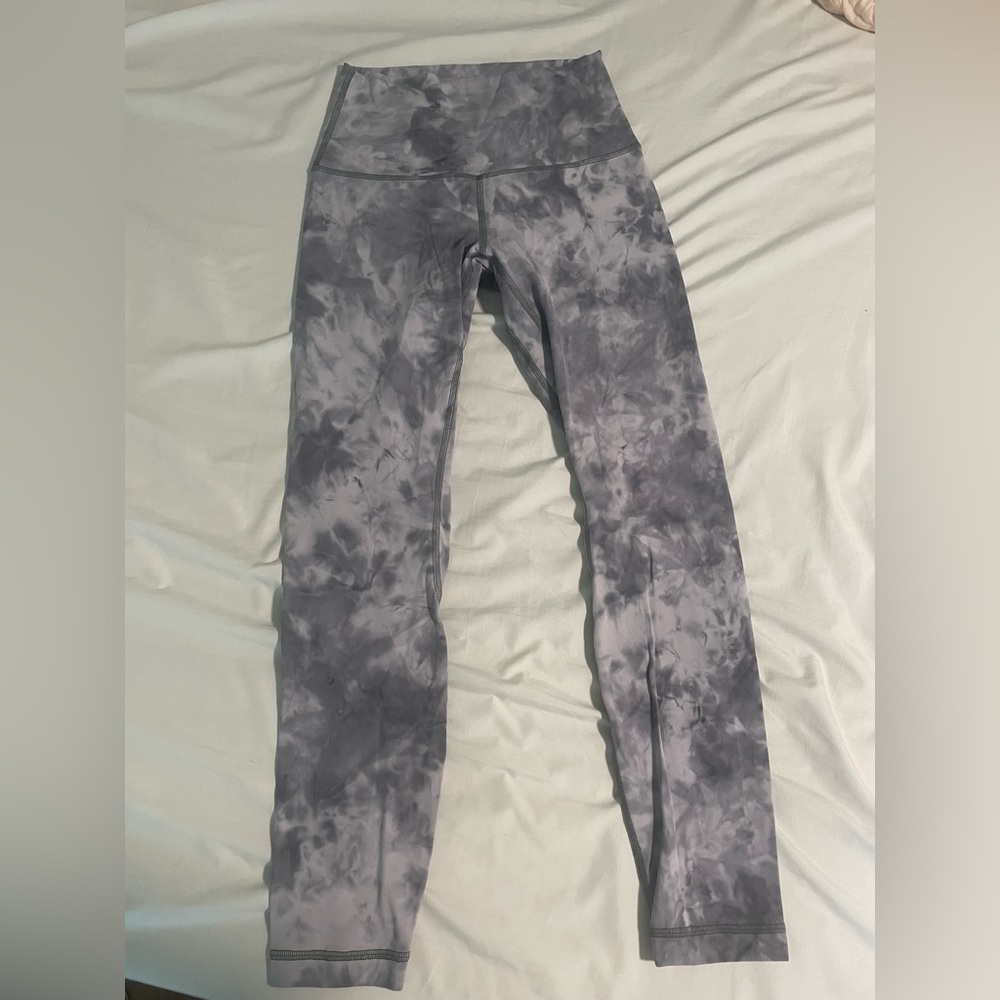 Lululemon Align leggings, 25”, diamond dye stargaze pitch gray, size 4